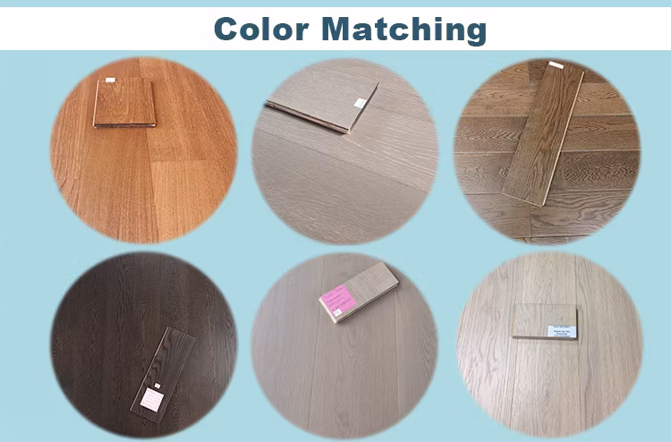 Grey Brushed Oak Bedroom Floor Decoration Engineered Flooring