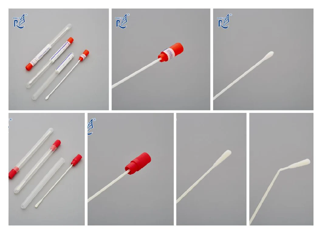 Disposable Medical Test Nasal Swab/Viral Transort Nasal Swab with Flocked Nylon