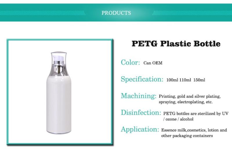 100ml 120ml Empty Clear Bottle Sprayers Plastic