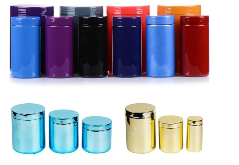 Plastic HDPE Protein Chromed Container Plastic Supplement Nutrition Container
