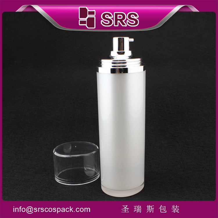 Oval 30ml 50ml 100ml Airless Empty Emulsion Packaging
