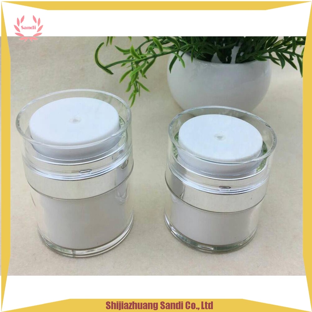 Free Sample Cheap Empty Airless Plastic Cream Jars Containers