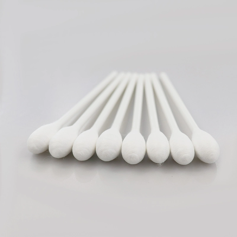 Disposable Cotton Bud Cosmetic White Plastic Ear Swabs