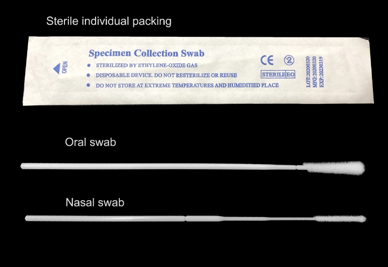 Medical Sterile Disposable Sampling Collection Nylon Nasal Flocking Swab