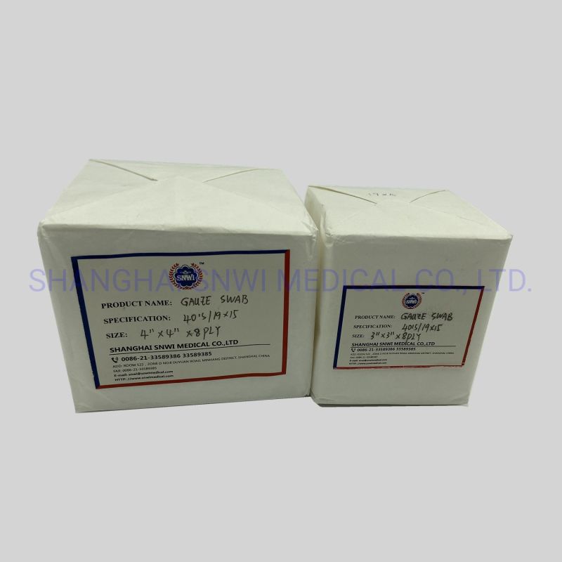 CE&ISO Certificate Cotton Packing Gauze Swab for Surgical Dressing