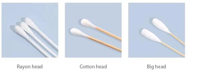 Eco Friendly Disposable Dental Cotton Tipped Applicator Medical Cotton Swabs