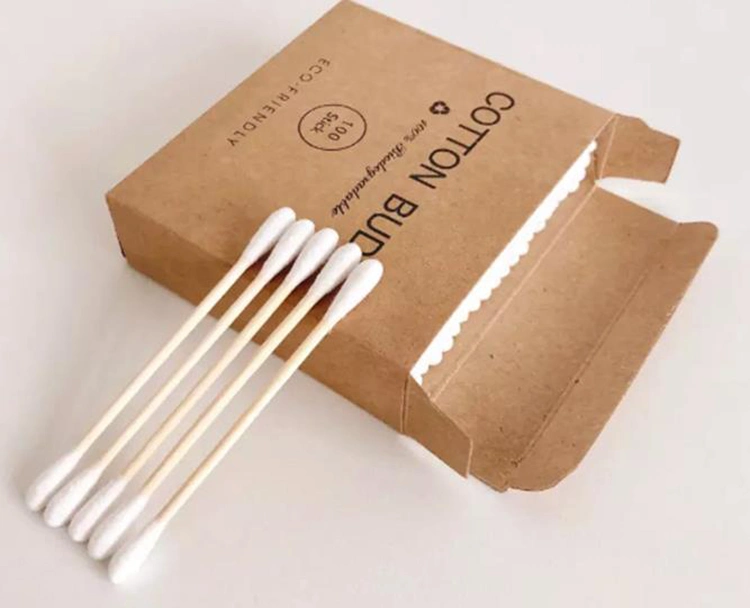 Bamboo Ear Cleaning Cotton Buds Wooden Swabs
