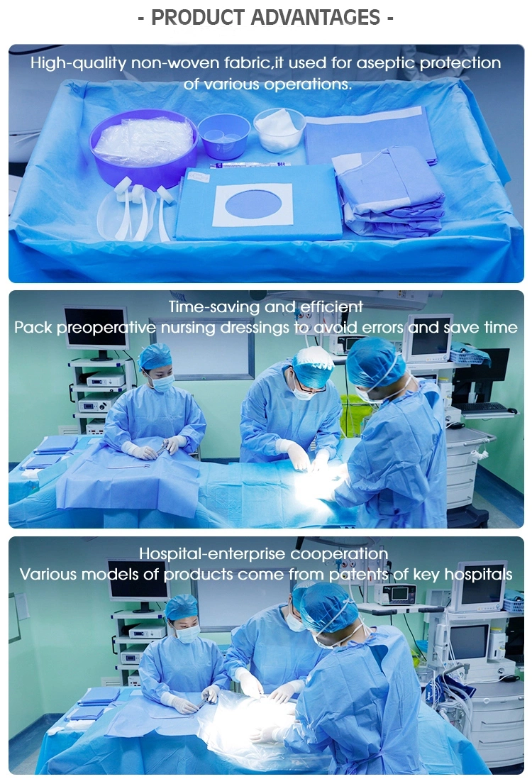 Medical Disposable Sterile Surgical Pack Kit/Free Sample Sterile Laparotomy Surgical Drape