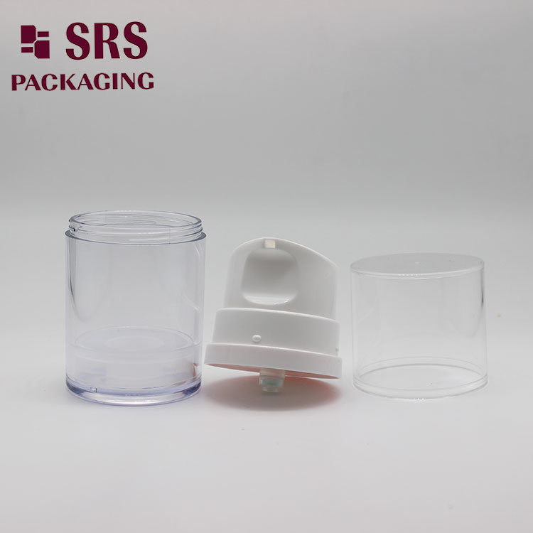 Clear Plastic Cosmetic Bottle 50ml 120ml 180ml Airless Container