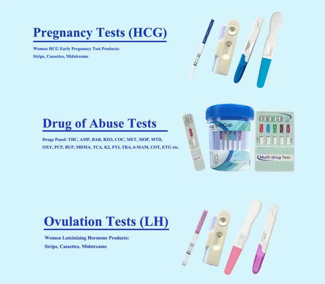 Urine Specimen Testing Medical Disposables Multi-Drug Test DIP Card