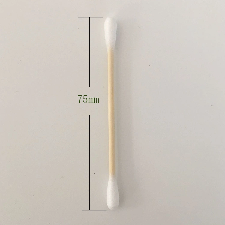 Eco Friendly Disposable Medical Q-Tips Bamboo Stick Cotton Buds