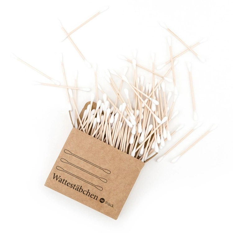 Eco-Friendly Natural Bamboo Stick Cotton Swabs