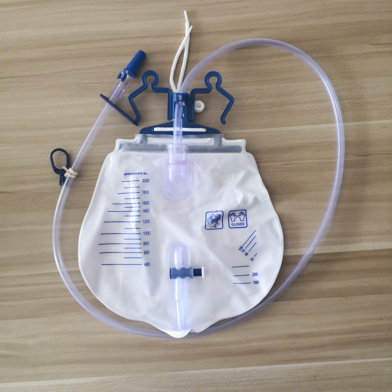 Medical Sterile Disposable Drainage Urine Bag with Drainage Valve