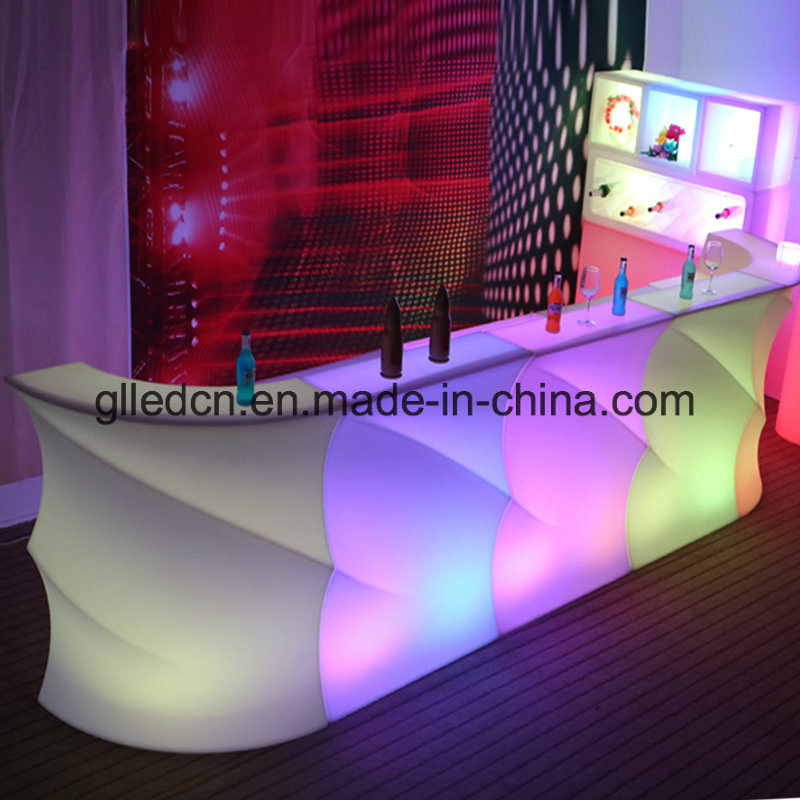 Elegant Event Lighting Plastic LED Movable Bar Counter
