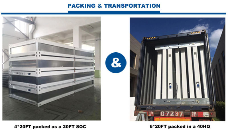 Prefabricated Container for Temporary Office Use with Many Certification