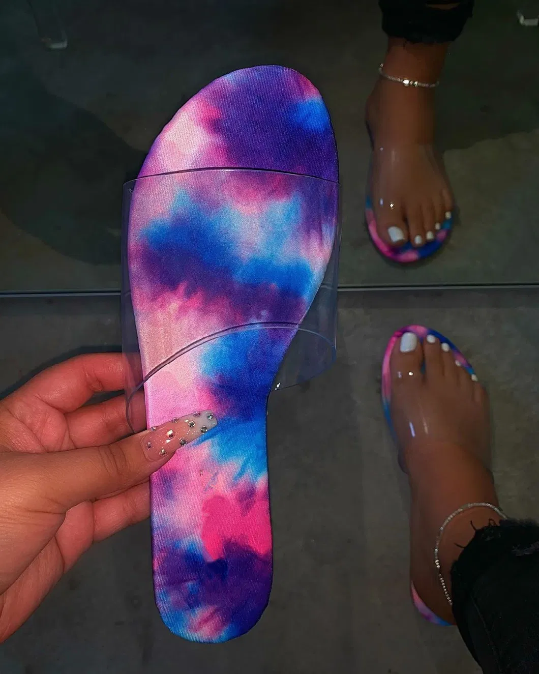 Lady Slipper, Multi Colors Women Slides, Women Slides Sandals