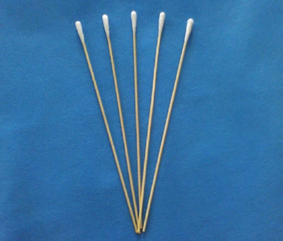 Wooden Handle Long Sticks Tipped Head Cotton Buds Applicator