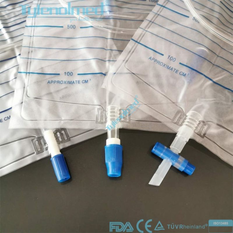 Medical Supply PVC Grade Urine Bag in 2000ml with Fsc Certificate