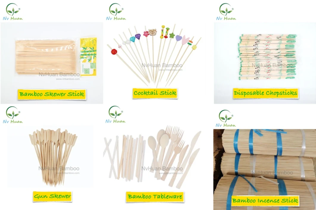 2.2*68 mm Bamboo Toothpick Cotton Swab Stick