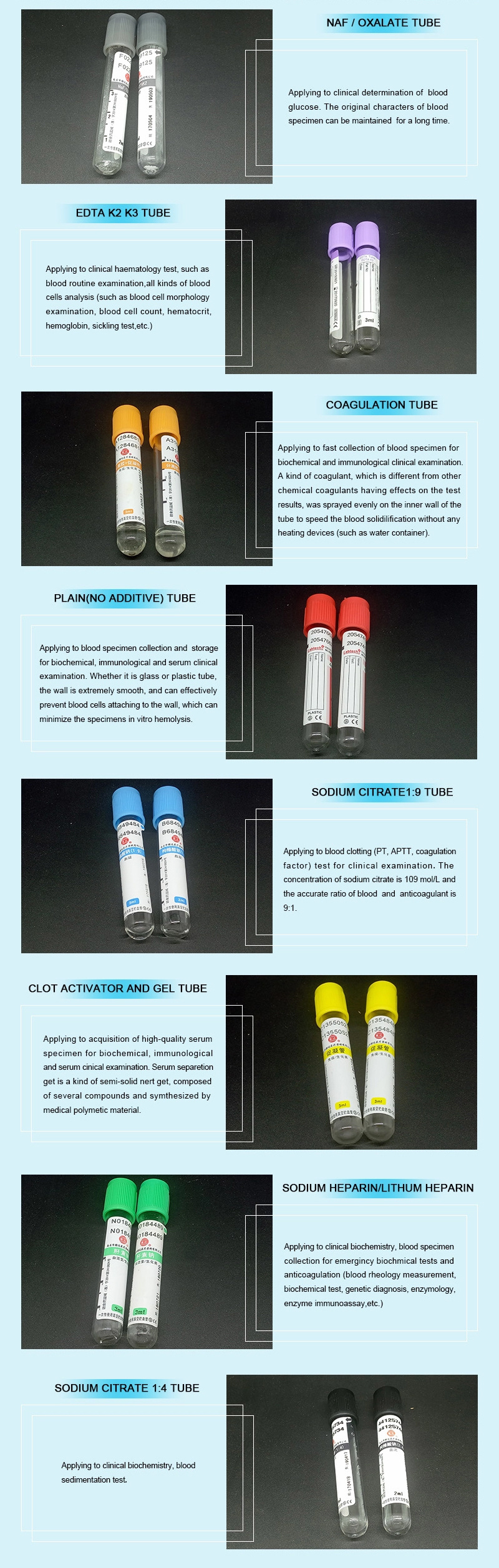 Disposable Vacuum Blood Collection Tube Ce Certificated