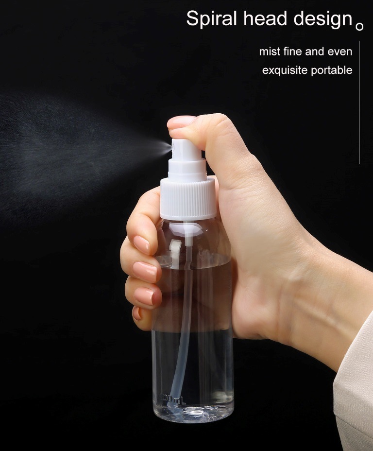 Manuafacturer Directly Pet 30ml 60ml 100ml 120ml White Transparent Clear Plastic Spray Bottle