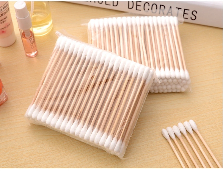 Bamboo Ear Cleaning Cotton Buds Wooden Swabs
