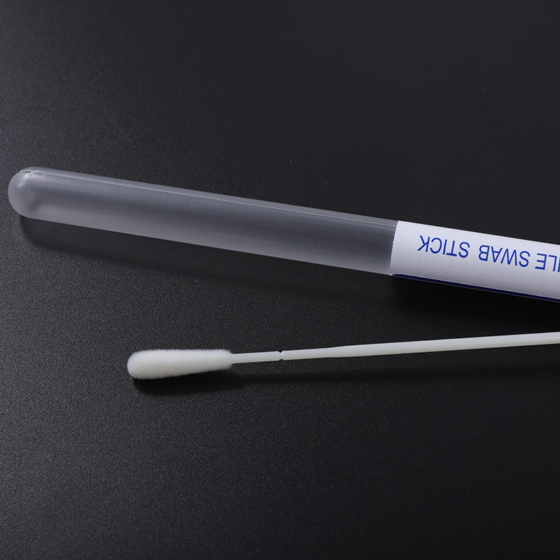 Disposable Transport Sterile Collection Medical Virus Nylon Swab with Tube