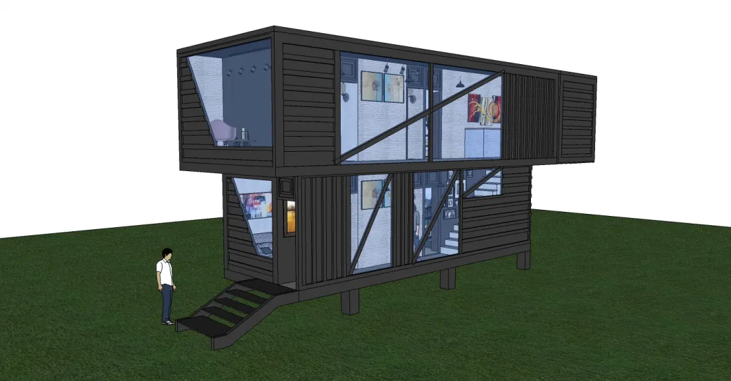 High Quality Prefabricated Villa Large Space Public Residence Shipping Container House Container Home