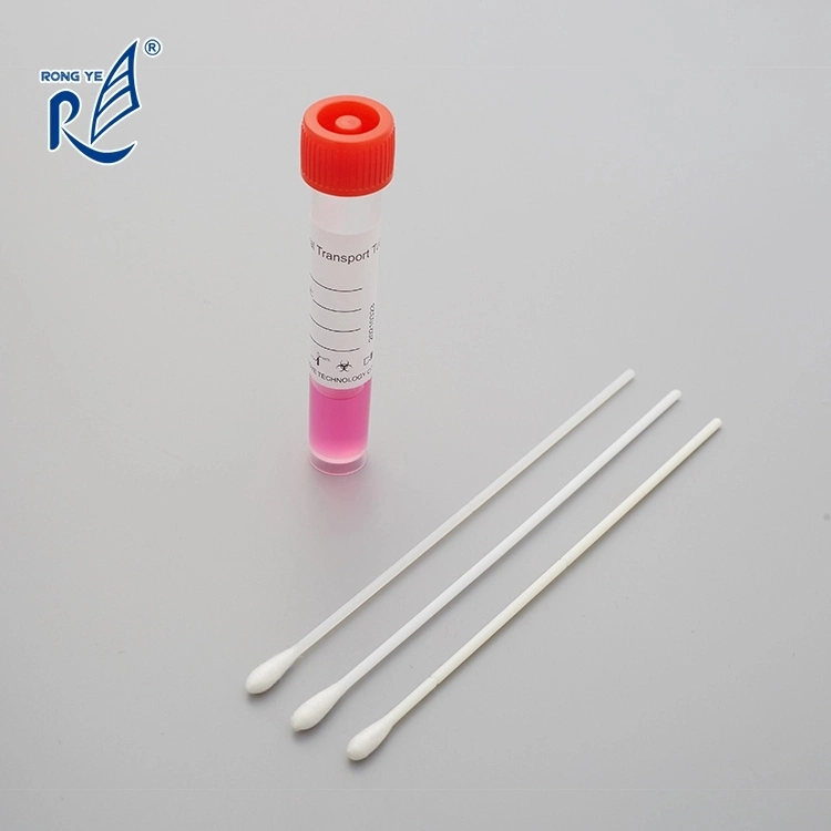 Viral Transport Medium with Flocked Swab Sample Collection Flexible Handle Transport Applicator with Tube Vtm