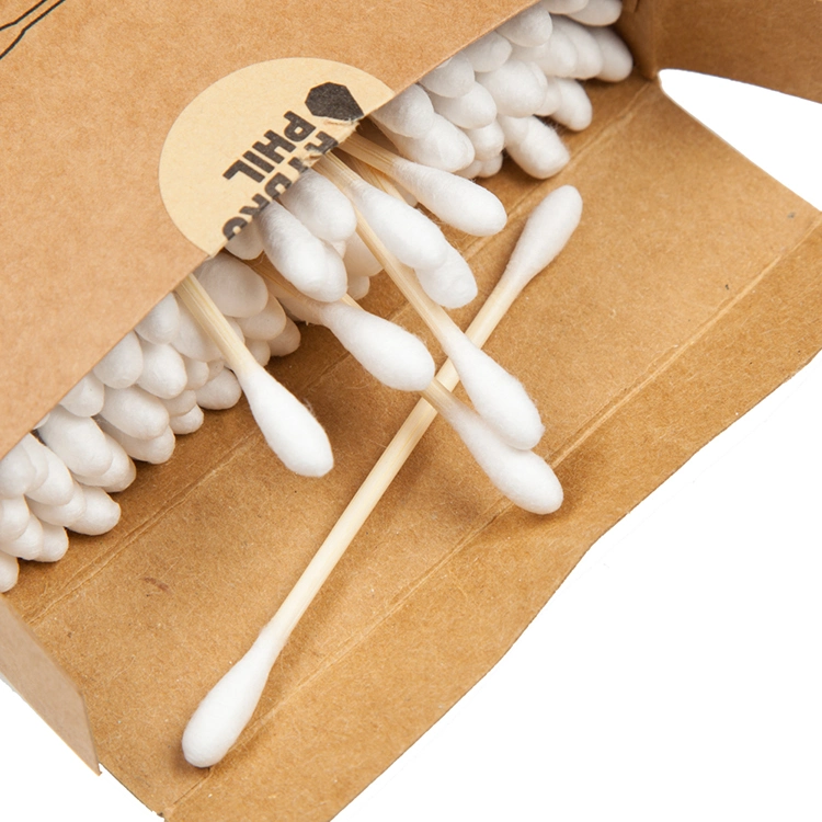 100% Biodegradable Eco-Friendly Bamboo Cotton Swabs