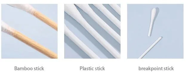 Disposable Cotton Huby 340 Sterile Swab Stick for Electronics