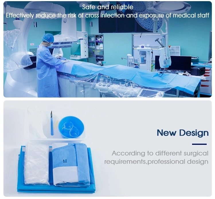 Medical Disposable Sterile Surgical Pack Kit/Free Sample Sterile Laparotomy Surgical Drape