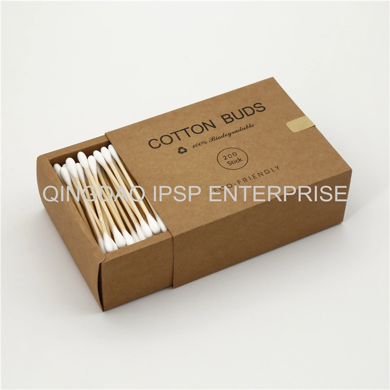 Eco-Friendly Natural Bamboo Stick Cotton Swabs