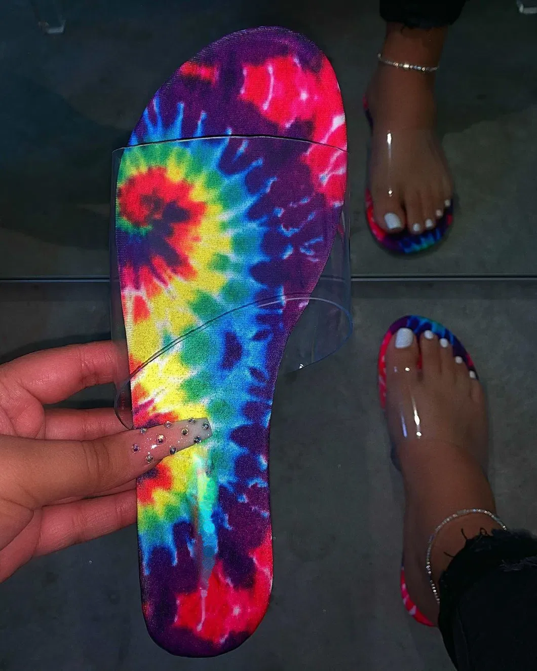 Lady Slipper, Multi Colors Women Slides, Women Slides Sandals