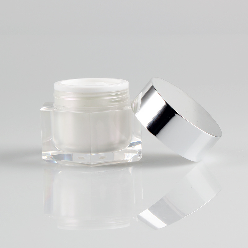 30g 50g Clear Acrylic Plastic Jar for Cosmetic Packaging
