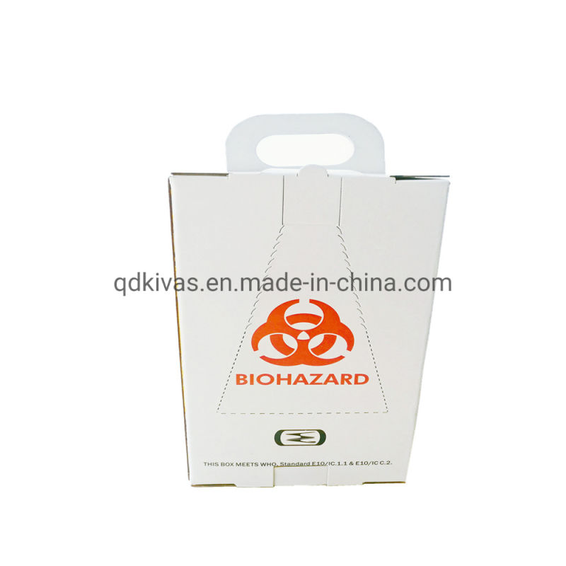 China Supplier Medical Cardboard Disaposable Container Safety Box for Syringe