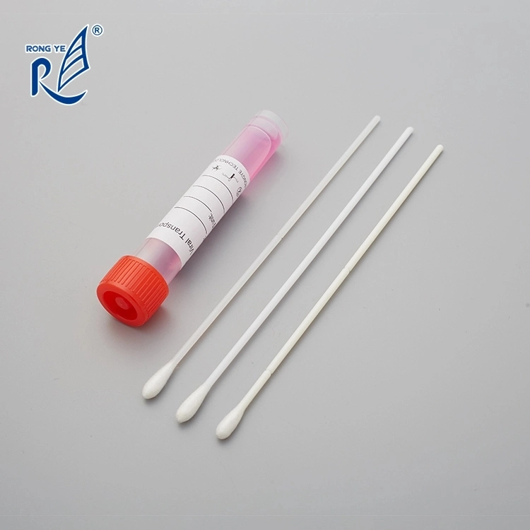 Viral Transport Medium with Flocked Swab Sample Collection Flexible Handle Transport Applicator with Tube Vtm