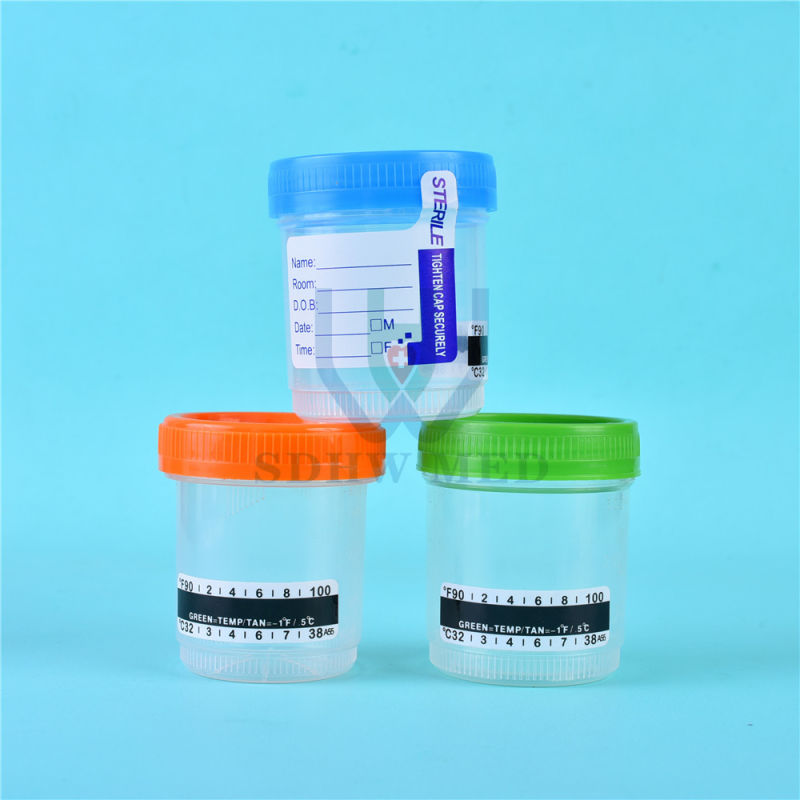 Medical Disposable Plastic Sample Cup, Urine/Stool Container