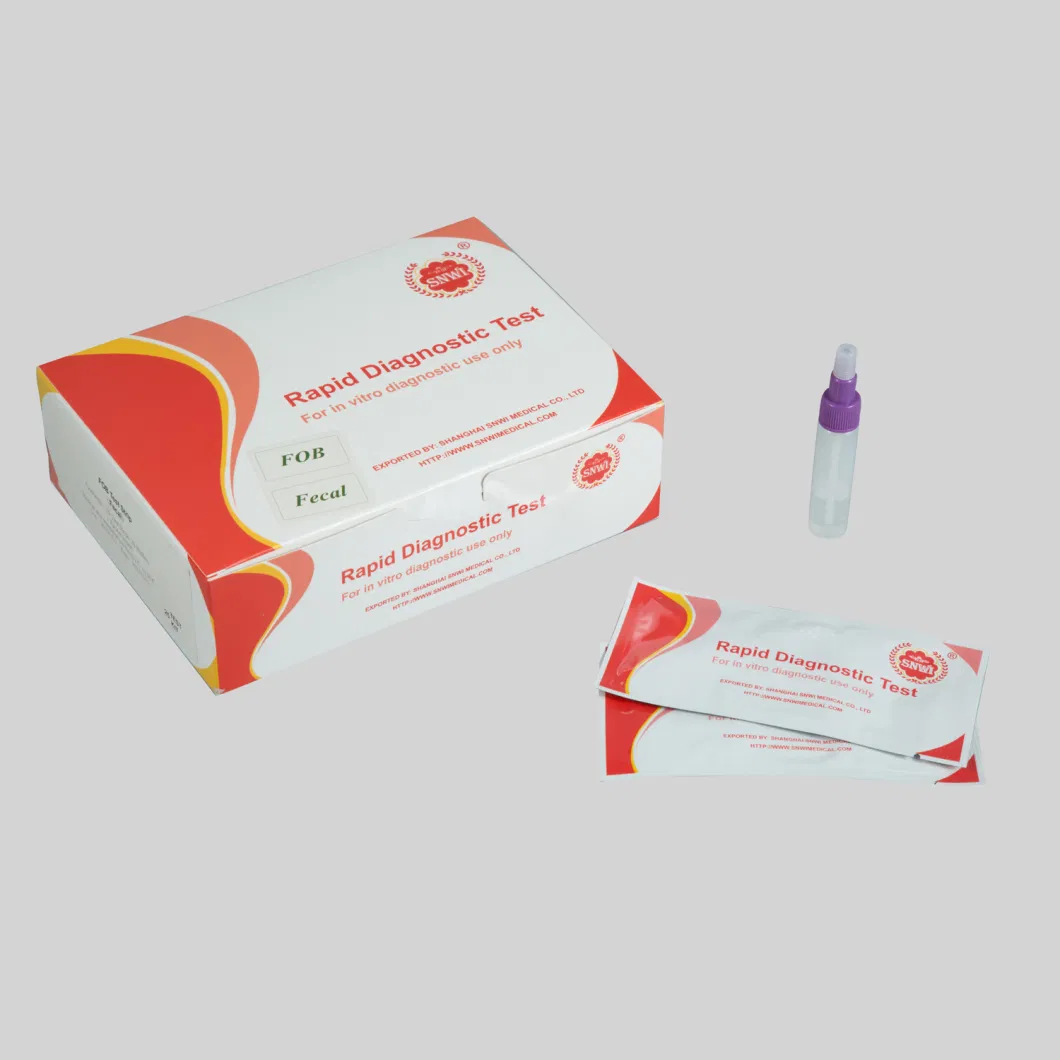 Medical Diagnostic Feces Fecal Occult Blood Test Cassette Feces Fob Rapid Test