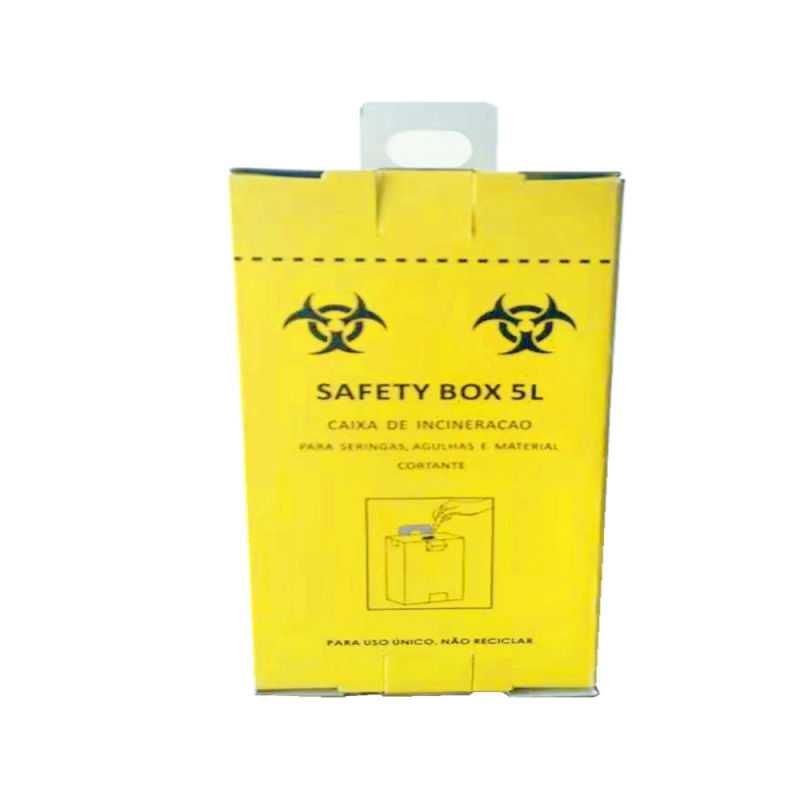 Medical Cardboard Disaposable Container Safety Box for Syringe