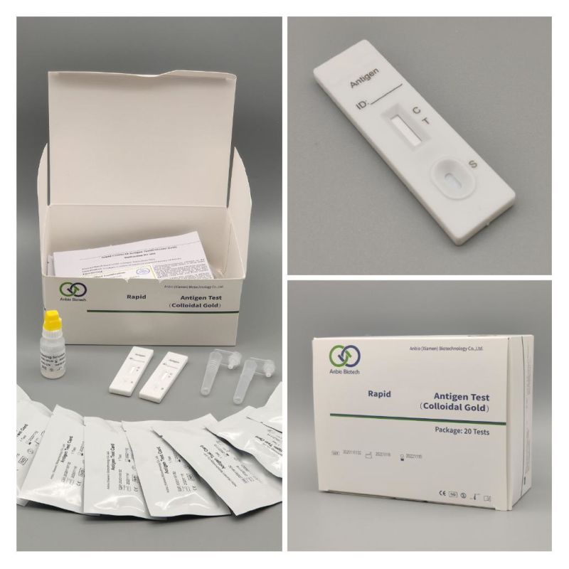 15minute Rapid Antigen Test Colloidal Gold Swab Test Kit Diagnostic