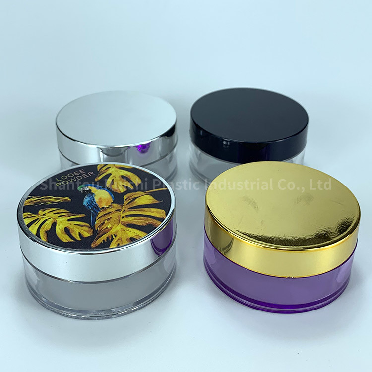 Professional Private Label PS as ABS Finishing Powder Container Bottle