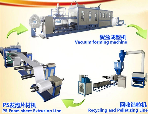 High Quality PS Foam Thermocol Food Container Making Machine with Ce Certification