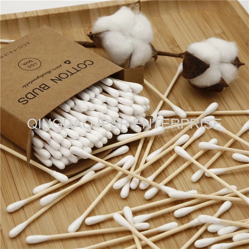 Bamboo Stick Cotton Swabs Disposable Beauty Care Cotton Buds