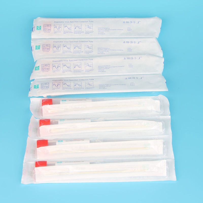 Vtm Disposable Virus Collection Tube with Flocked Oral Swab Kits