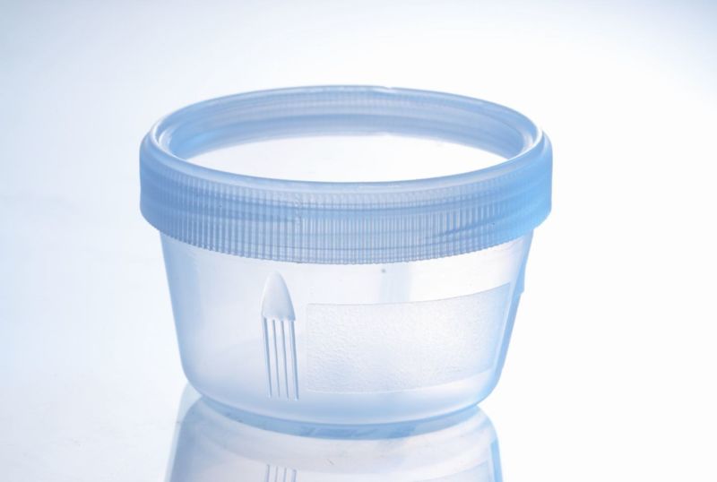 Disposable White Plastic 30ml Sputum Container