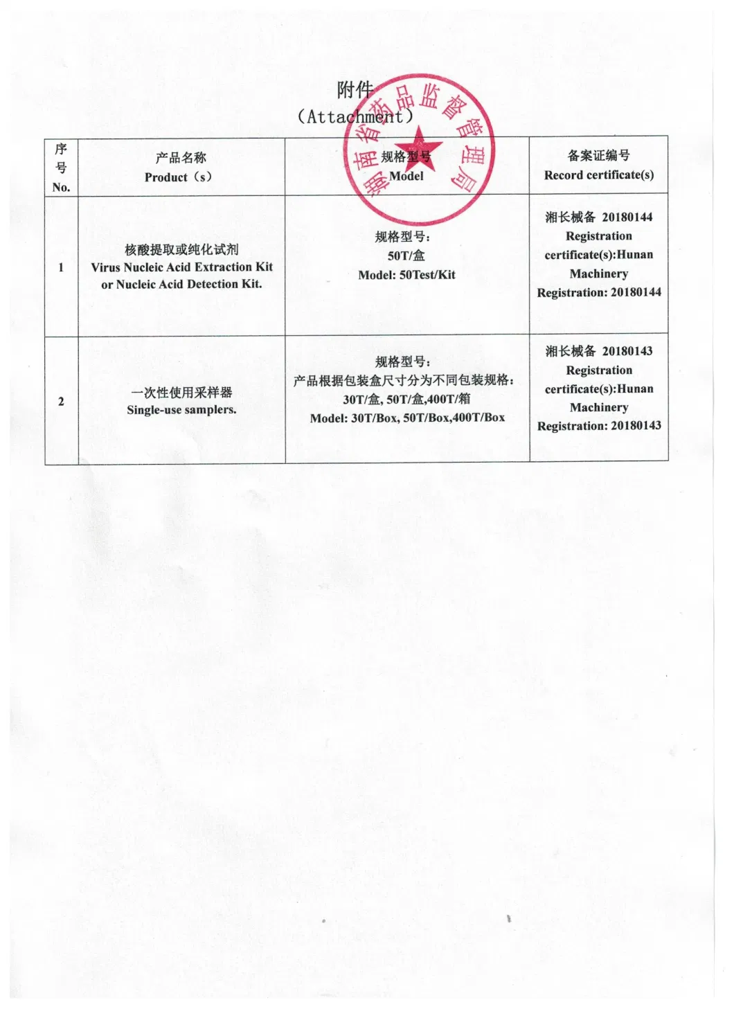 DNA/Rna Extraction Kit Rapid Nucleic Acid Test Kit with Oral Swab