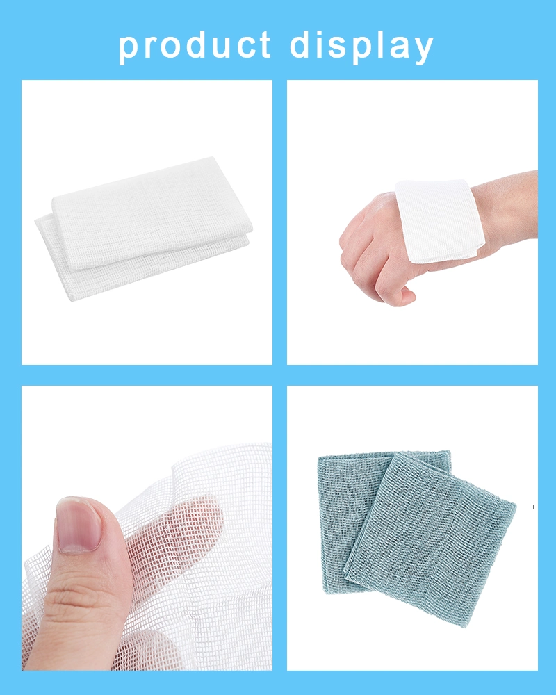 CE/ISO Medical Supplies Non Sterile Cotton Absorbent Gauze Swab Disposable Items in China Factory