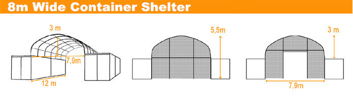 Container Shelter, Container Roof, Container Tent (JIT-2640C)