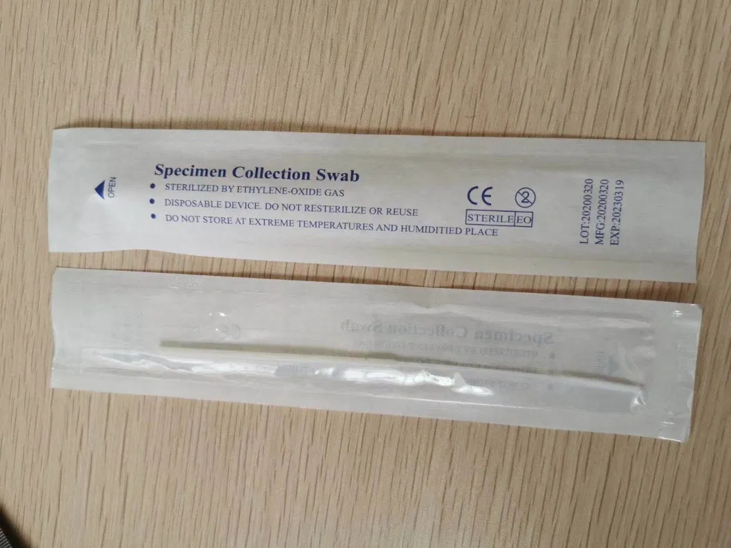 Medical Virus Test Nylon Flocked Cotton Tip ABS Sticks Sample Collection Swab Applicator